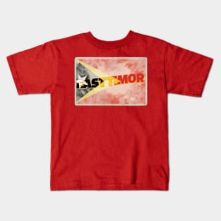 East Timor Vintage style retro souvenir Kids T-Shirt